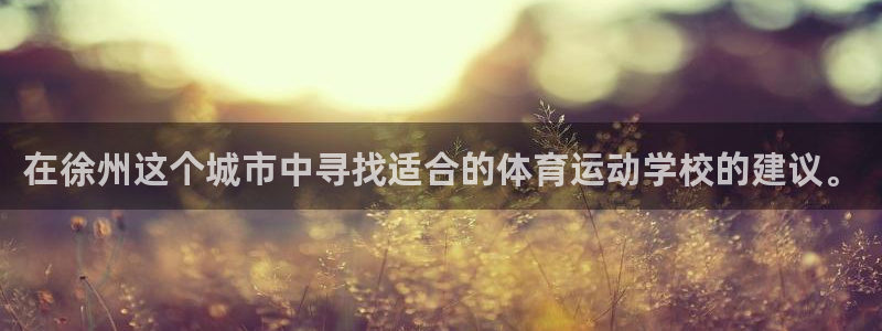 关键词：在徐州这个城市中寻找适合的体育运动学校的建议。