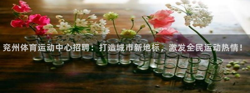 七星体育彩票：兖州体育运动中心招聘：打造城市新地标，激发全民运动热情！